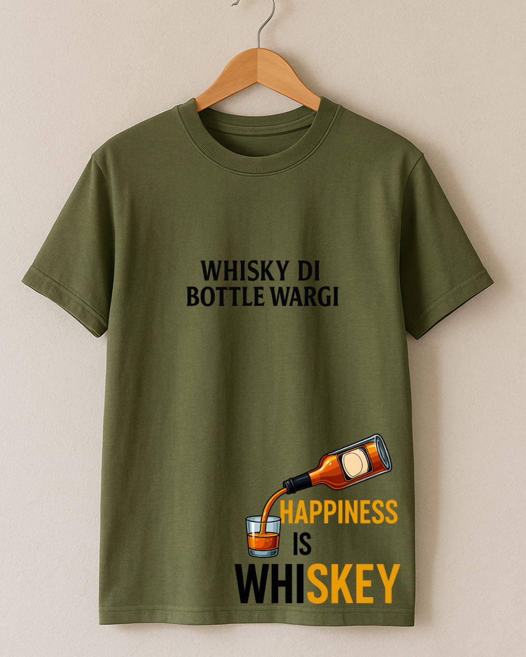 Whisky Di Bottle Wargi – Oversized T-Shirt