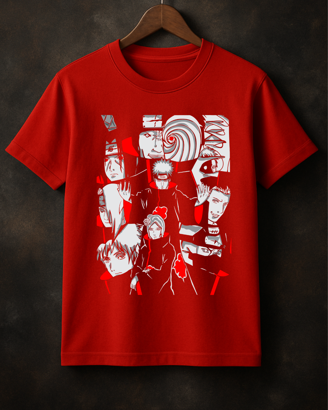 Akatsuki Unleashed – Red Oversized Tee