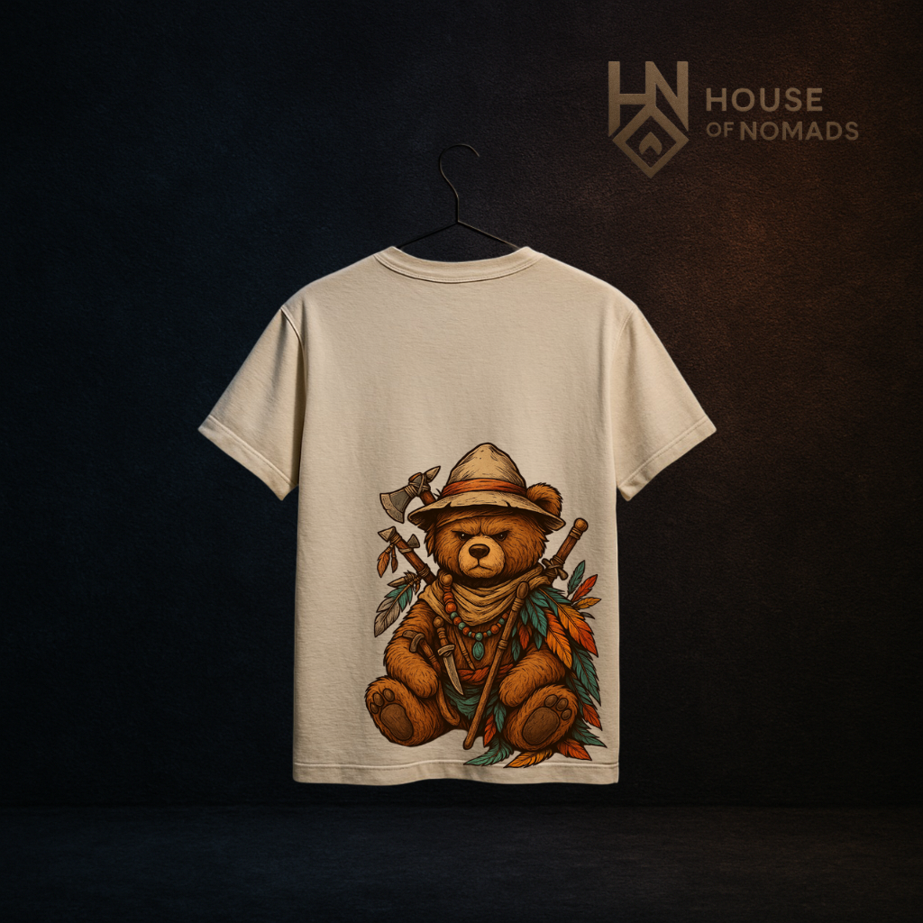 Bearfoot Nomad – Oversized Backprint T-Shirt